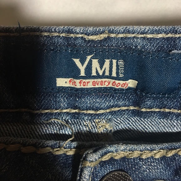 YMI Denim Shorts USA American Flag Jr.-5 - Picture 2 of 8
